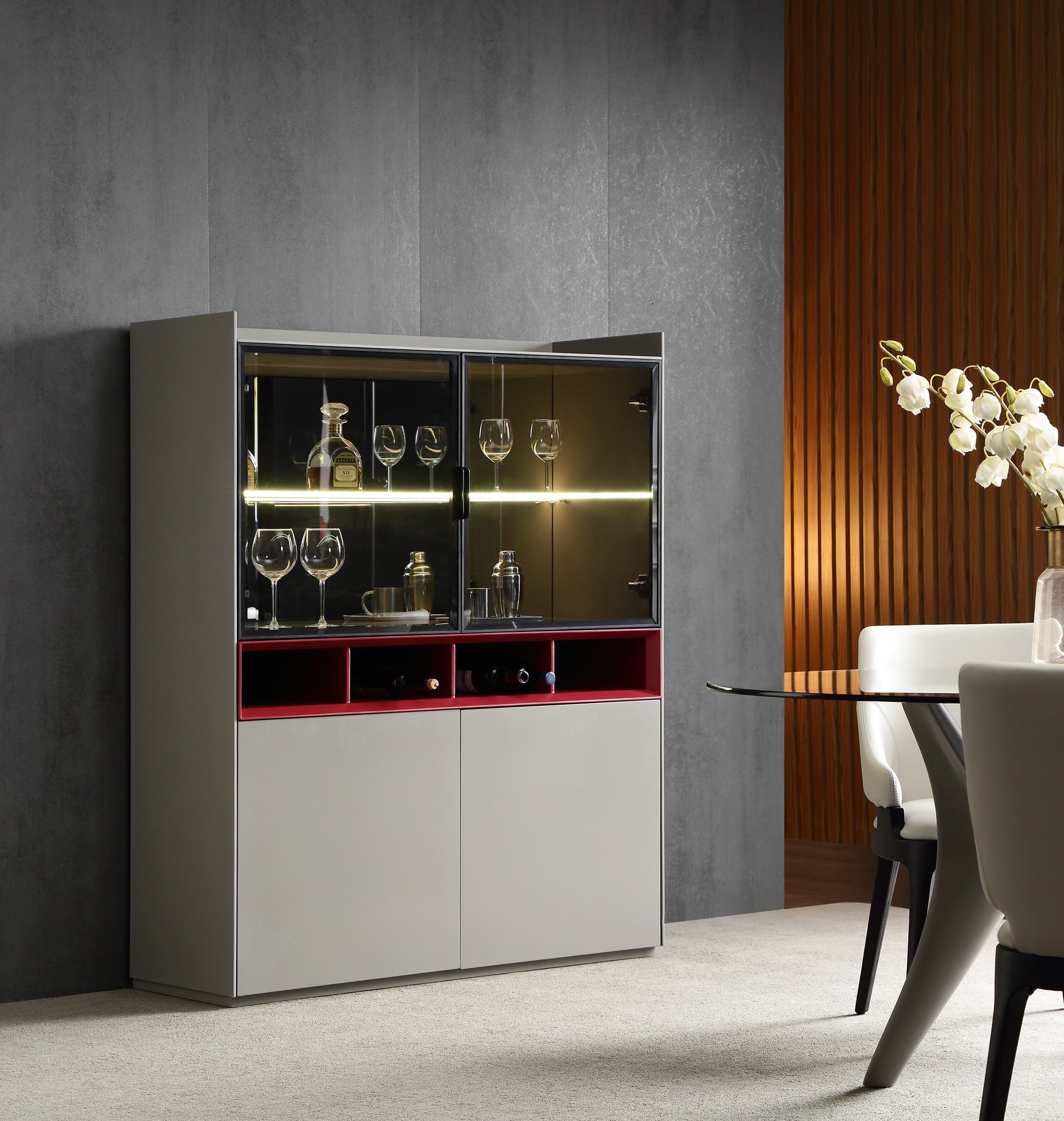 White luxury buffet cabinet sideboard modern