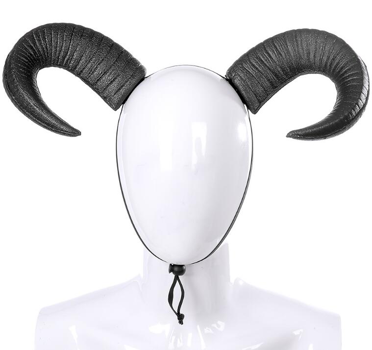 Halloween cosplay Gothic Antelope Sheep Horn Hoop Headband Forest Animal Aries Exhibition Cosplay Deluxe Costume Horns headband
