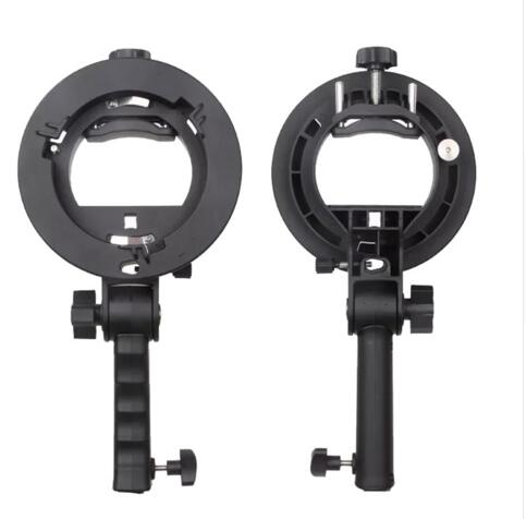 Ручной S-образный кронштейн Bowens S-образный держатель для вспышки Speedlite Flash Snoot Softbox Красивая тарелка сотовая тропическая фотография
