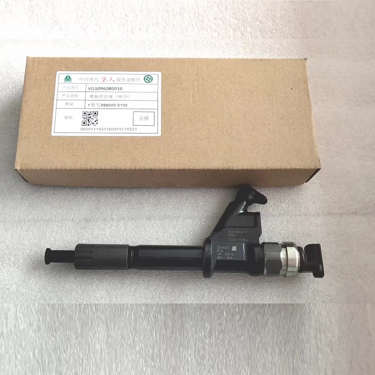 ORIGINAL DIESEL ENGINE COMMON RAIL INJECTOR 095000-8100 VG1096080010 FOR SINOTRUK HOWO TRUCK