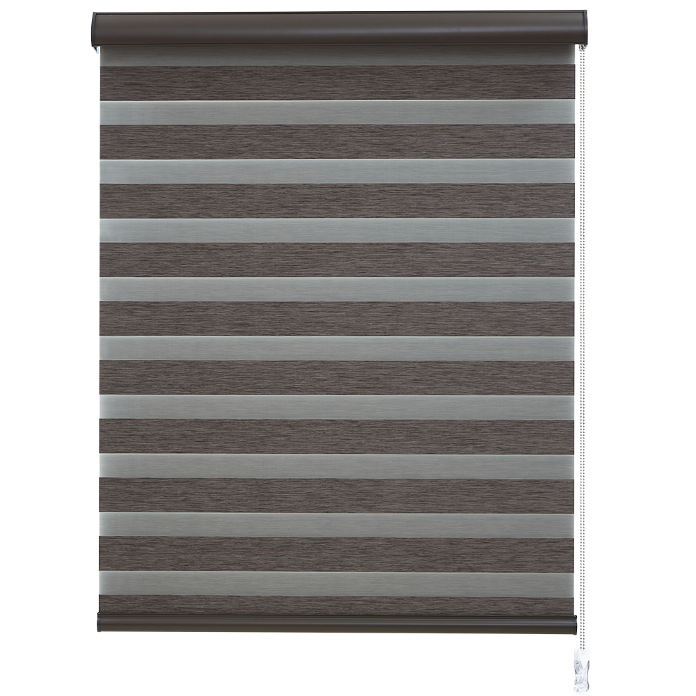 Google home customized window blind roller home smart shades motorized blackout double zebra roller blinds