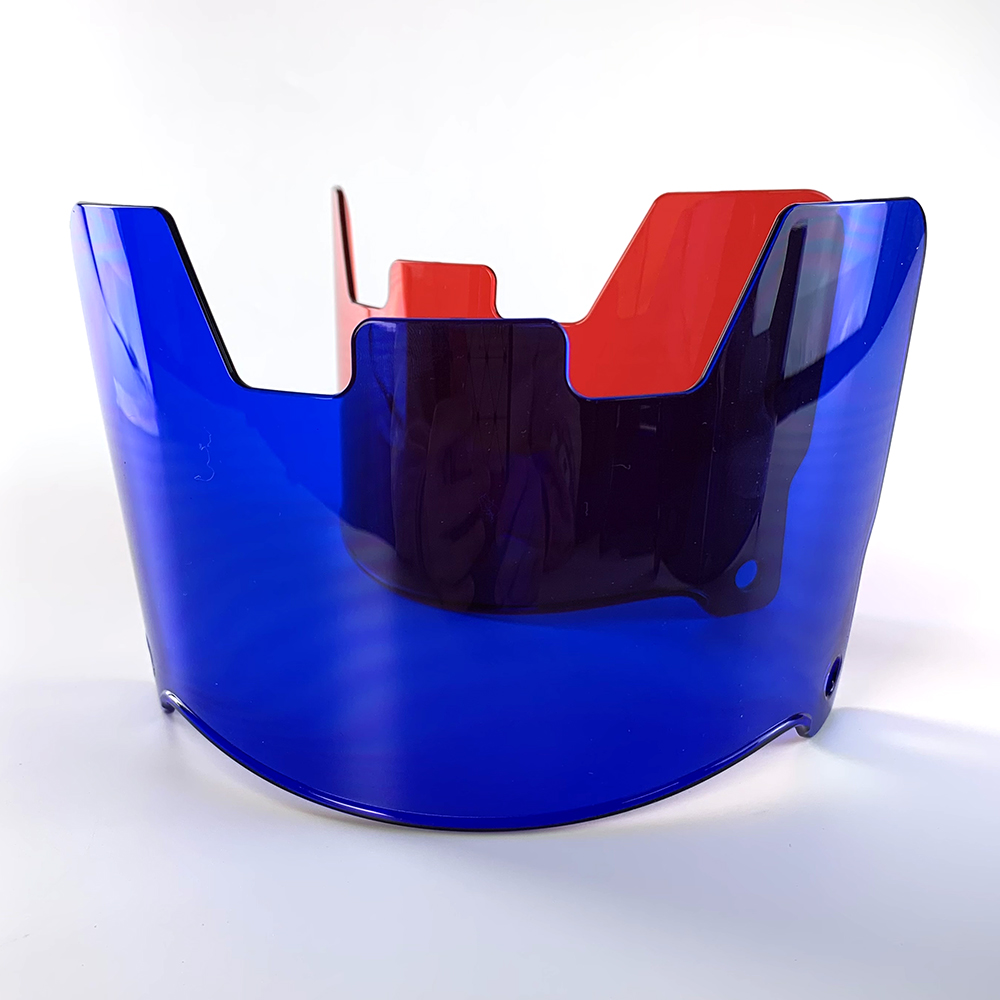 Transparent tinted solid color eye shield visors for helmet football visor