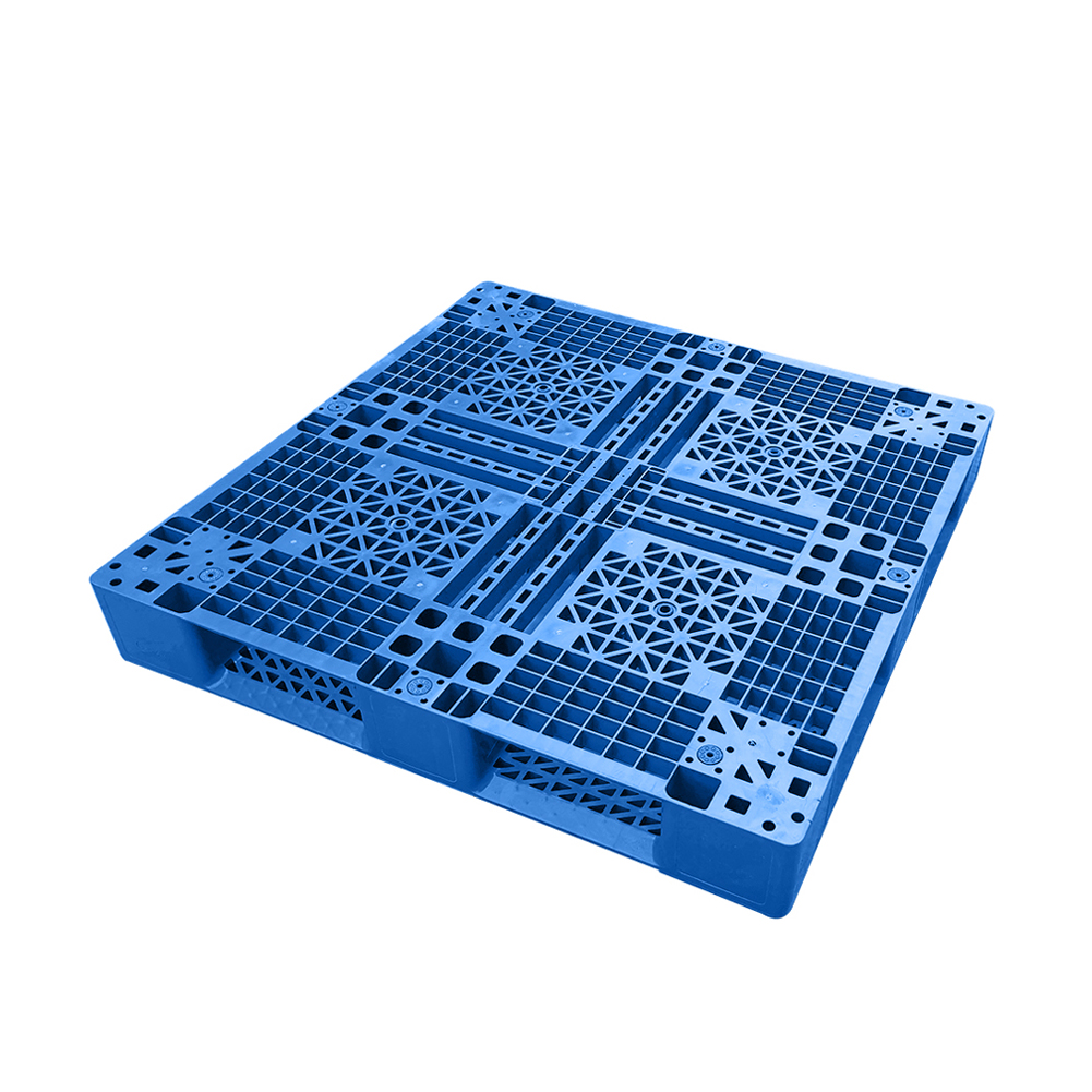 Low Prices Forklifts Hdpe Reinforced Plastic Pallet  Stacking Racks Heavy Duty Nestable Recycled Plastic Pallet