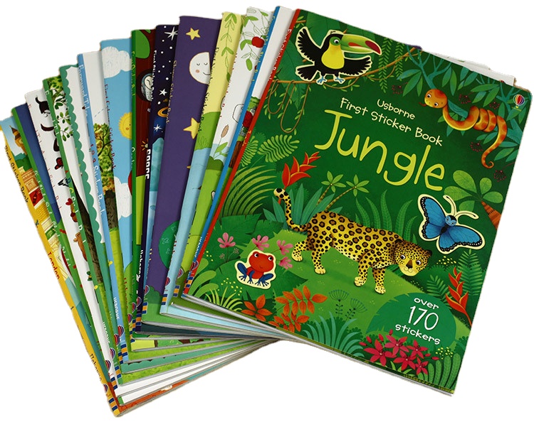 USBORNE книги первая книжка с наклейками серии детская книга