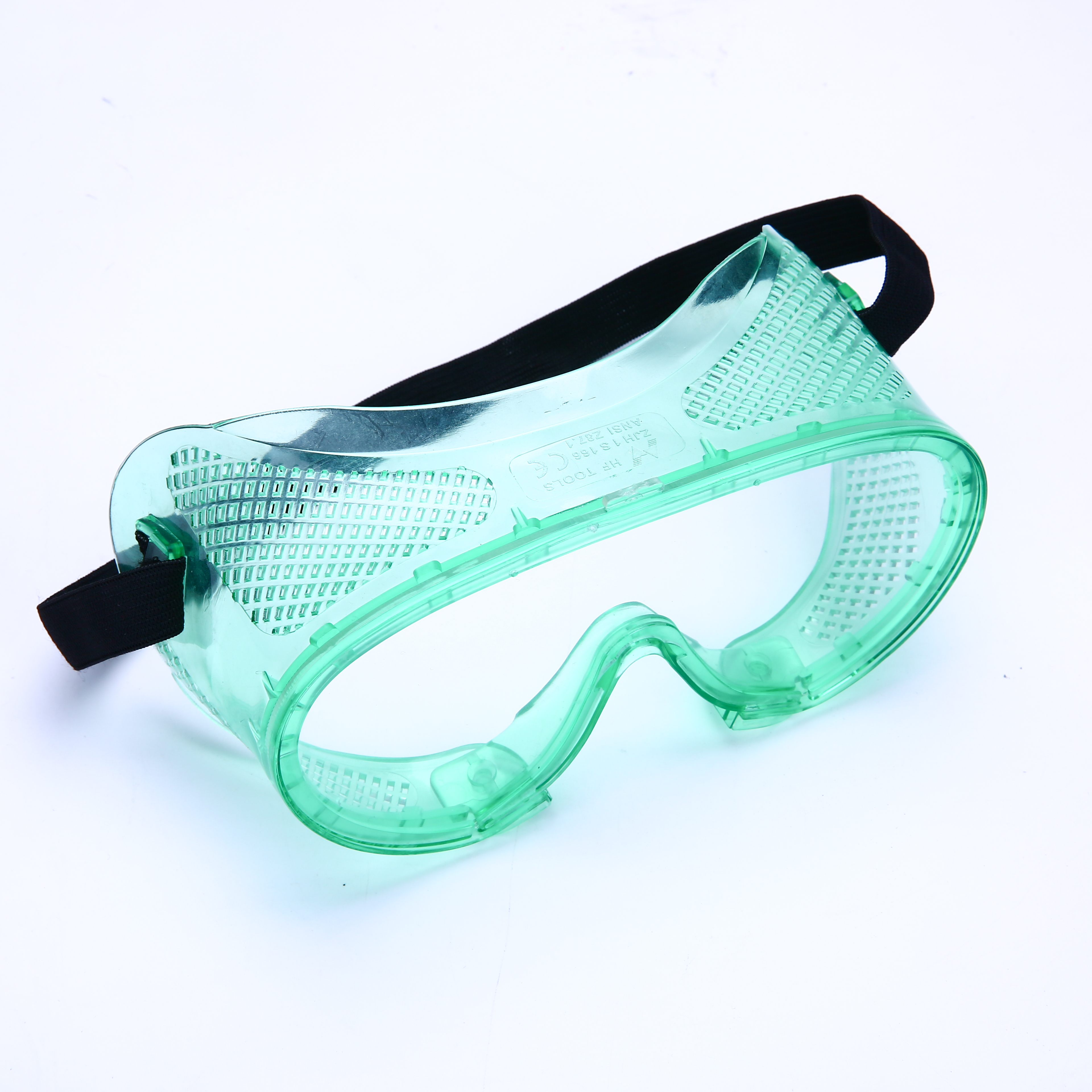 High quality green color waterproof safety glasses for work