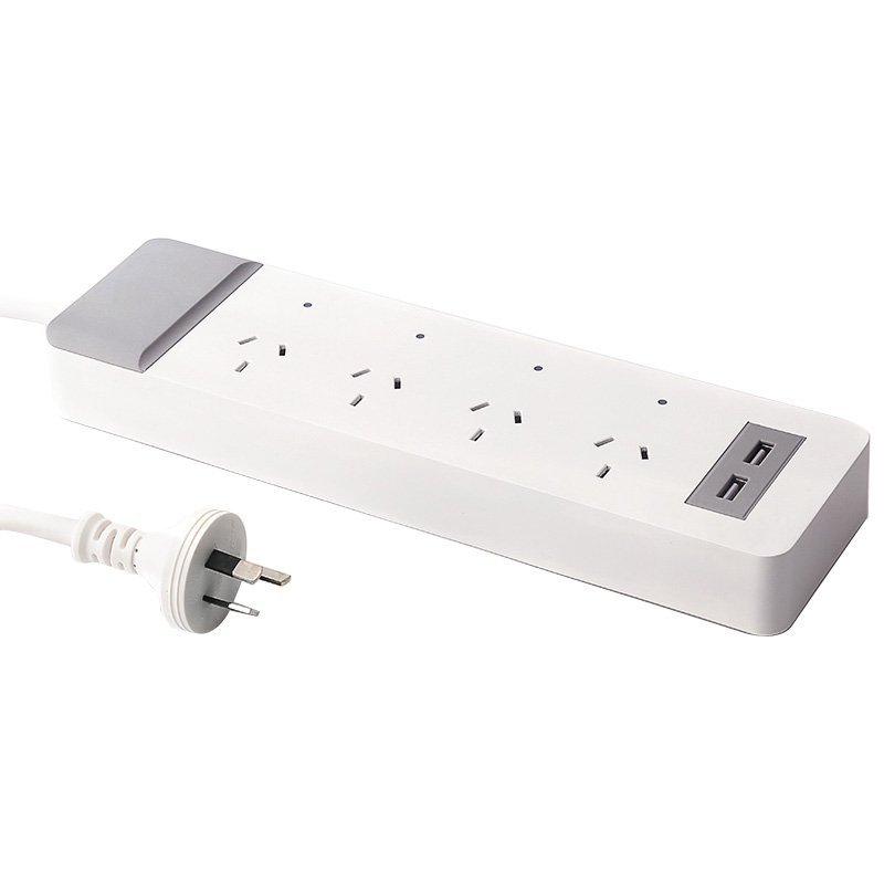 4 Socket US AU UK EU Wi-fi Smart Strip 2 USB Output Remote Control 16A 3680W Smart Power wifi plug socket