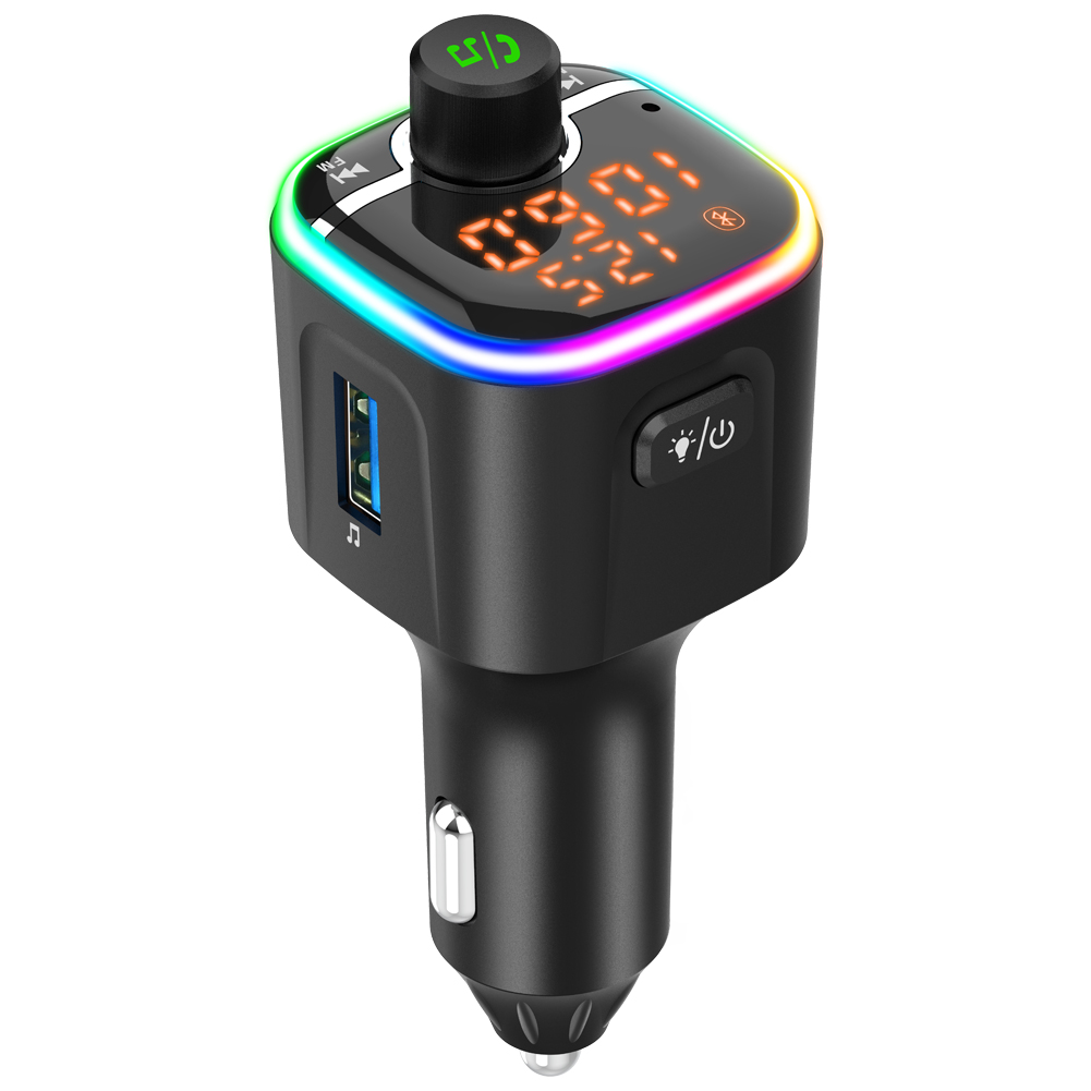Car Hands-free Wireless BT FM Transmitter MP3 Charger Dual Equipped Player BT LED Display Dual USB Car Charger