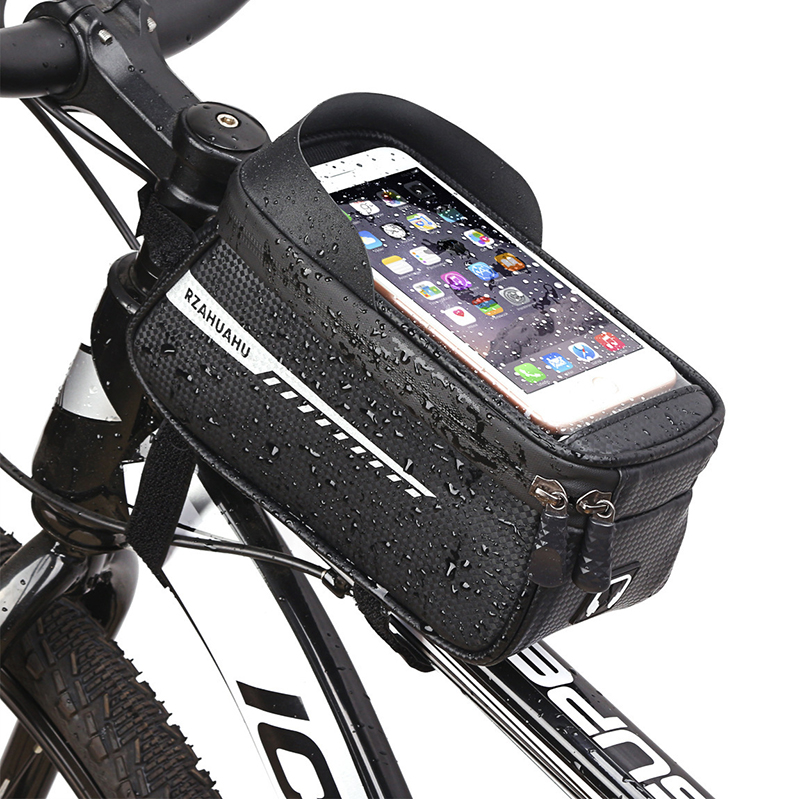 Bicycle Phone Bag Waterproof MTB Top Front Tube Frame Bag Cycling Touch Screen Bag