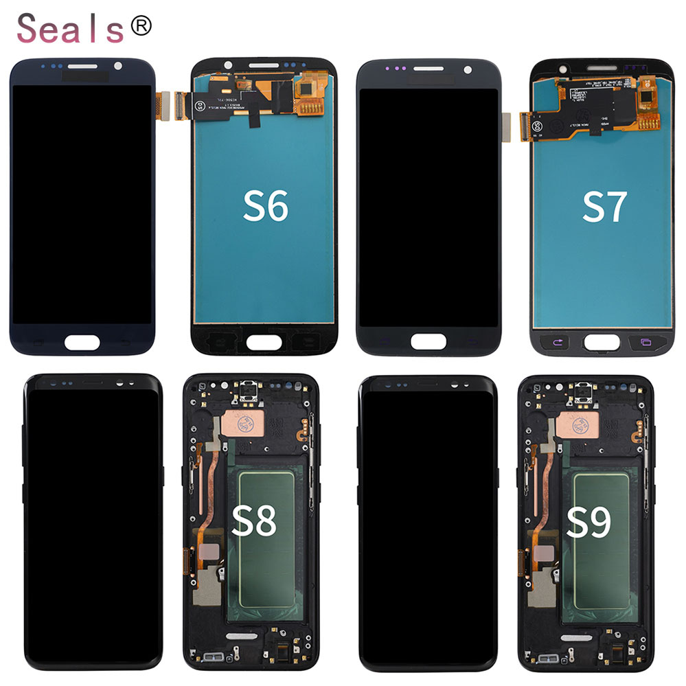 Сенсорный жк-экран S8 plus для samsung galaxy s6 s7edge s9 s8plus, сменный жк-дисплей в сборе