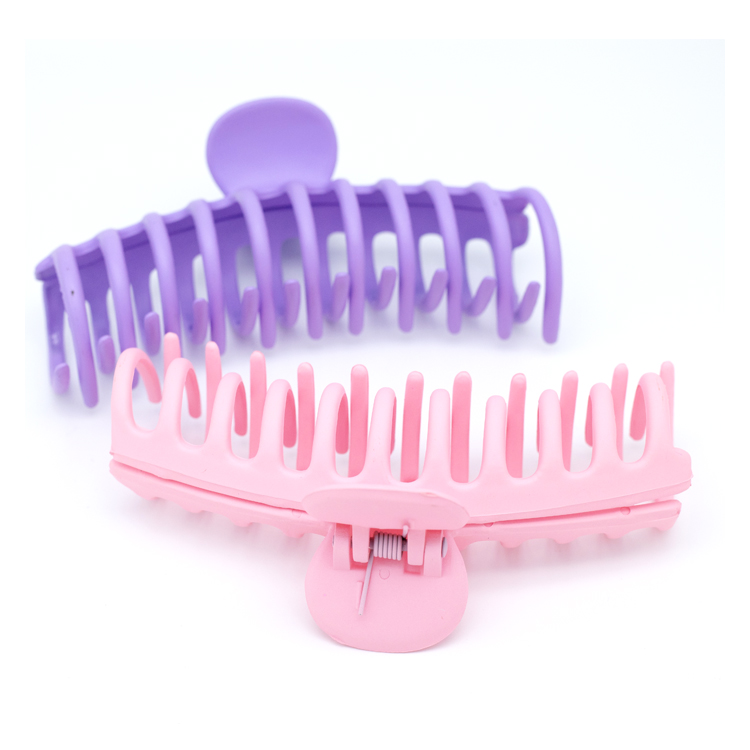 Korean Frosted matte Banana Hair Clip Plastic claw clips Accessories jumbo Hair Claw Clips