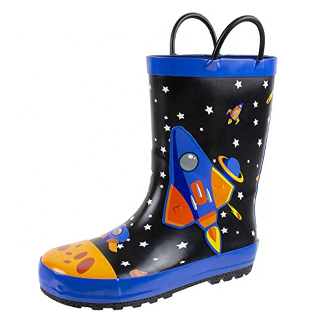 toddler pattern rubber kids boots cover boots
