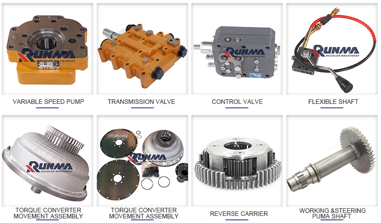 Runma 4110000659 spare parts hydraulic engine speed control assembly for wheel loader