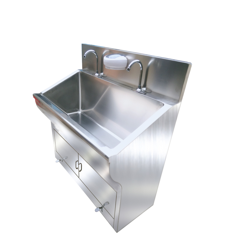 Hospital High Quality Medical Foot Operated Wash Basin Single Bowl Stainless Steel Sink For Hospital