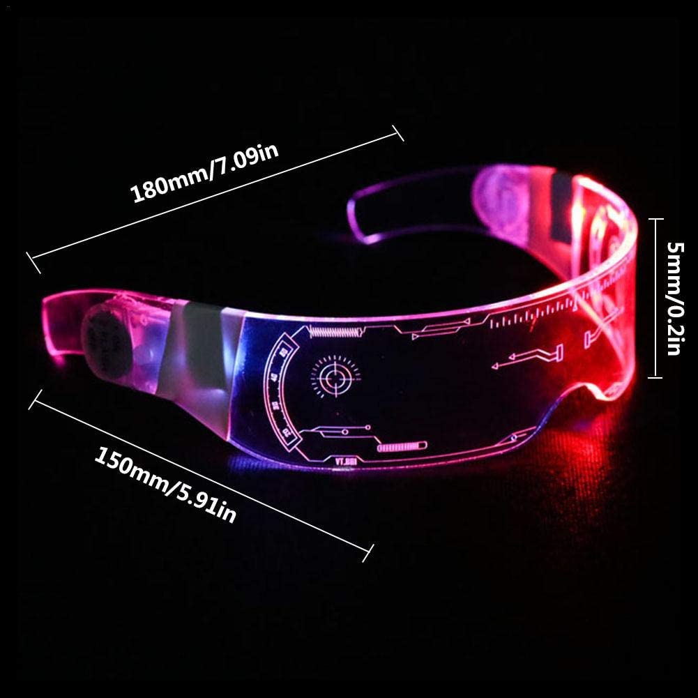 7 видов цветов 3D Светодиодная светящаяся Иллюзия светящиеся очки RGB новогодний фестиваль Праздничная Вечеринка 2020 Рождество для женщин и мужчин батарейный отсек