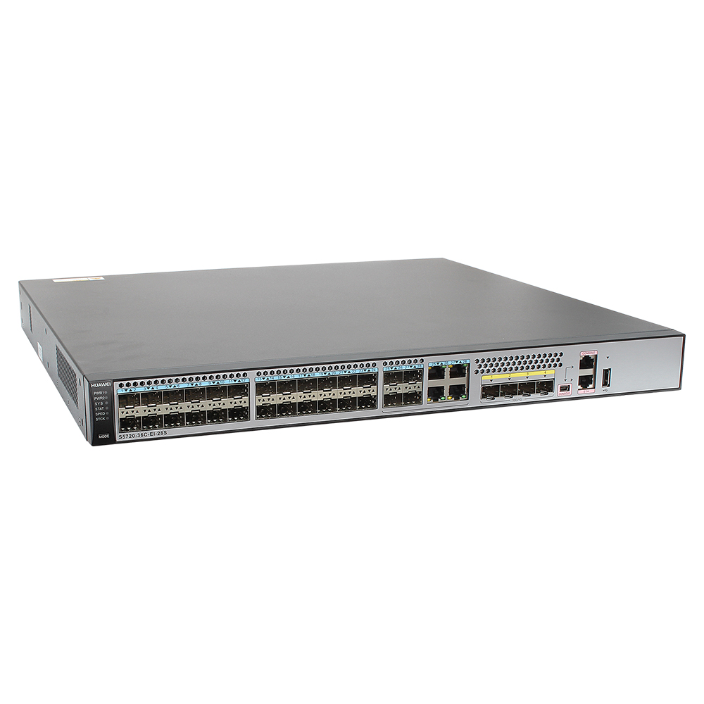 Сетевой переключатель Φ 28x1G SFP 4x1 0/100/1000Base-T Ethernet-порт Combo 4x10G SFP + слот для карт 1*150W AC выключатель питания