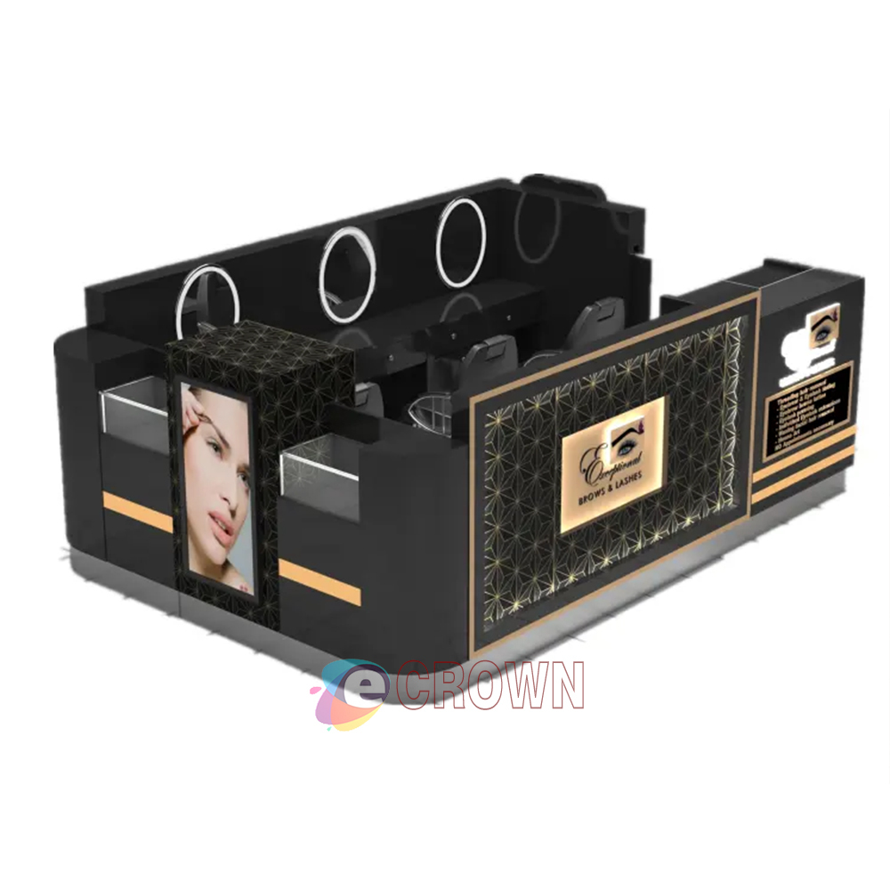Fully Equipped Kitchen brow kiosk And eyelash Street store eyebrow threading eyelash Trailer