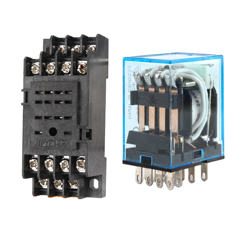 Промежуточное реле HH54P MY4NJ микро маленькие электромагнитные реле AC/DC 12V 24V AC110V 220V 380V с 14 шпильки основного разъема PYF14A