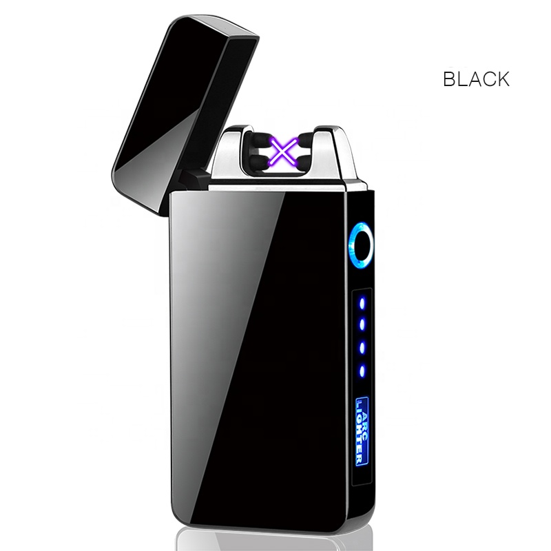 Двойная дуговая электрическая зажигалка с подключением к USB, Экологически чистая дуговая зажигалка
