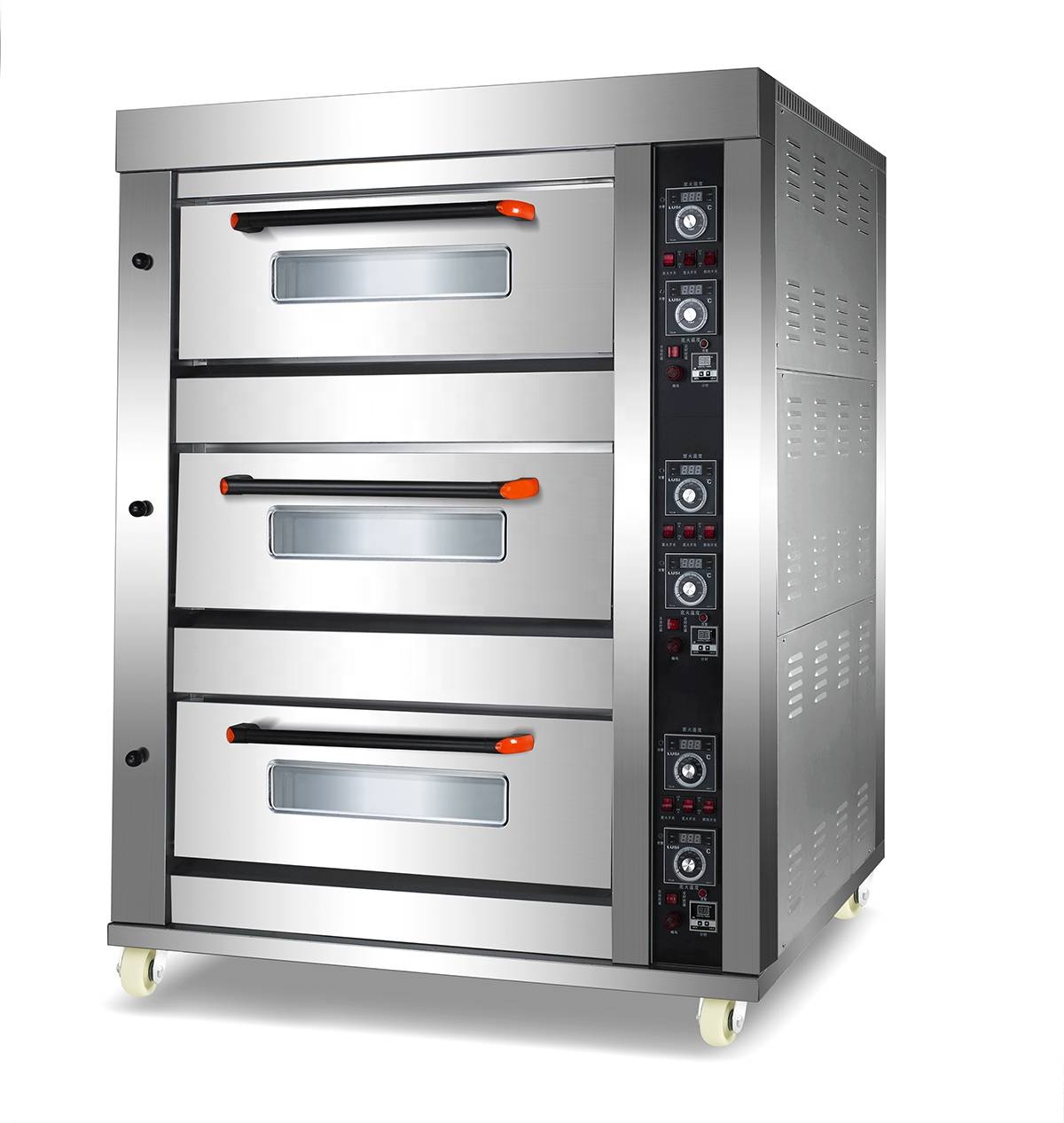 Commercial Baking Equipment Durable 6 Trays Gas/electric Combi Steamer Deck Baking Oven