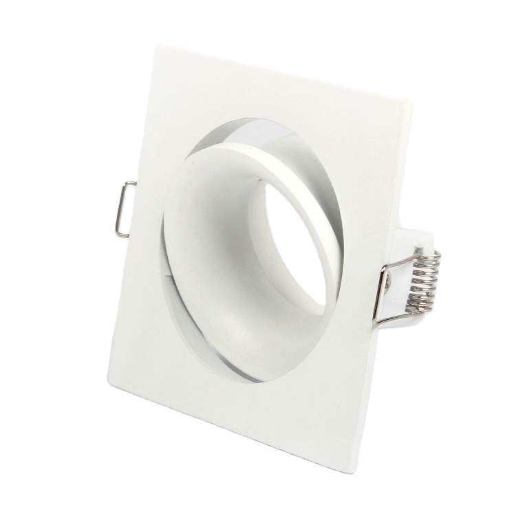 Ceiling aluminum square 95*95 led recessed home lighting downlight lamp shell MR16 GU10 led lamp housing