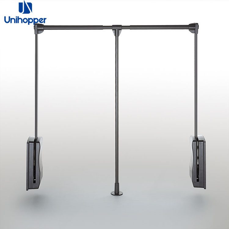 Unihopper high end шкаф установки регулируемая ширина металлических кнопок для мягкого закрытия выдвигающиеся вешалки для одежды
