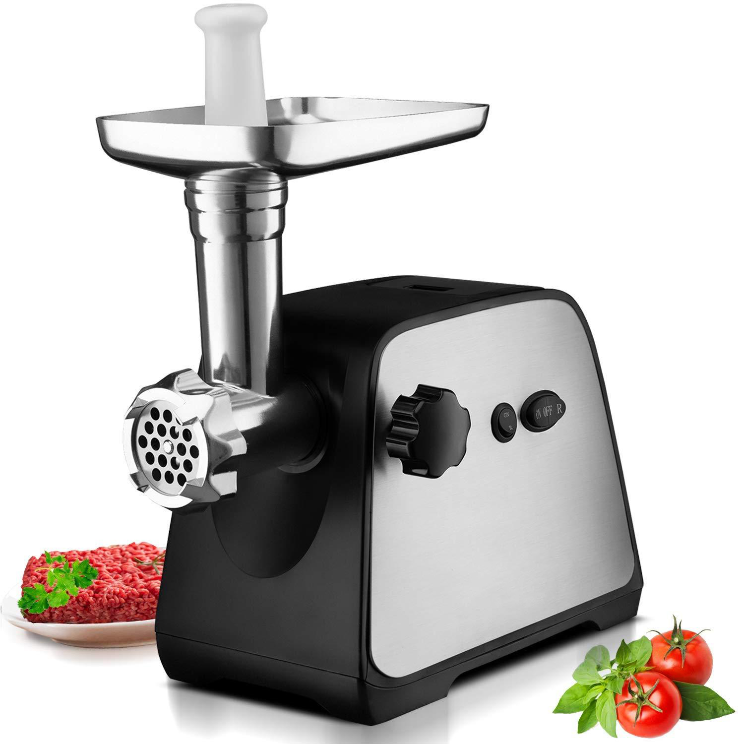 Electric Stainless Steel Meat Grinder Mincer With Sausage Stuffer