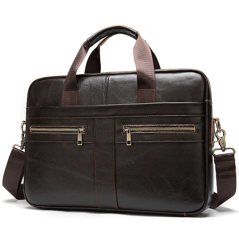 Luxury High Quality Top Layer Cowhide Business Bags Executive Leather Briefcase for Man