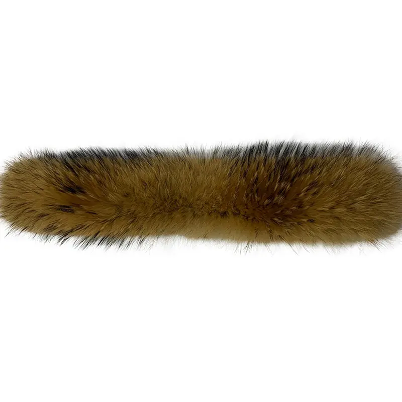 2022 Spring New Elegant  Luxury Raccoon Fur Scarf Women Neck Scarf Luxury Detachable Fur Collar