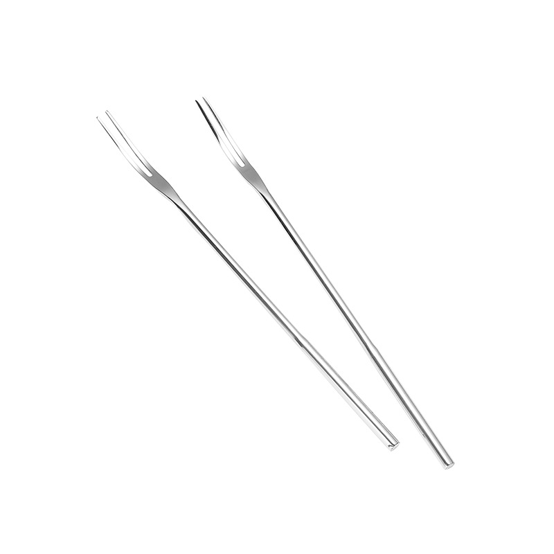 Appetizer Dessert Forks, Long Handle Mini Salad Fruit Tasting Forks Cocktail Fork