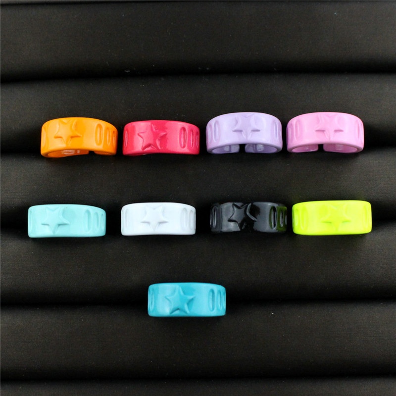CH-LHR0052 HOT!!!wholesale neon/color adjustable plated enamel heart rings,plated adjustable ring