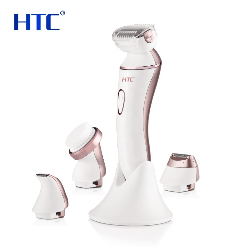 HTC HL-023 4 в 1 леди бритва для удаления электрической шлифовальной пилки для ног callus Удаление Уход за ногами средство для лица Зубная щетка электрическая щетка для чистки удаления волос для женщин
