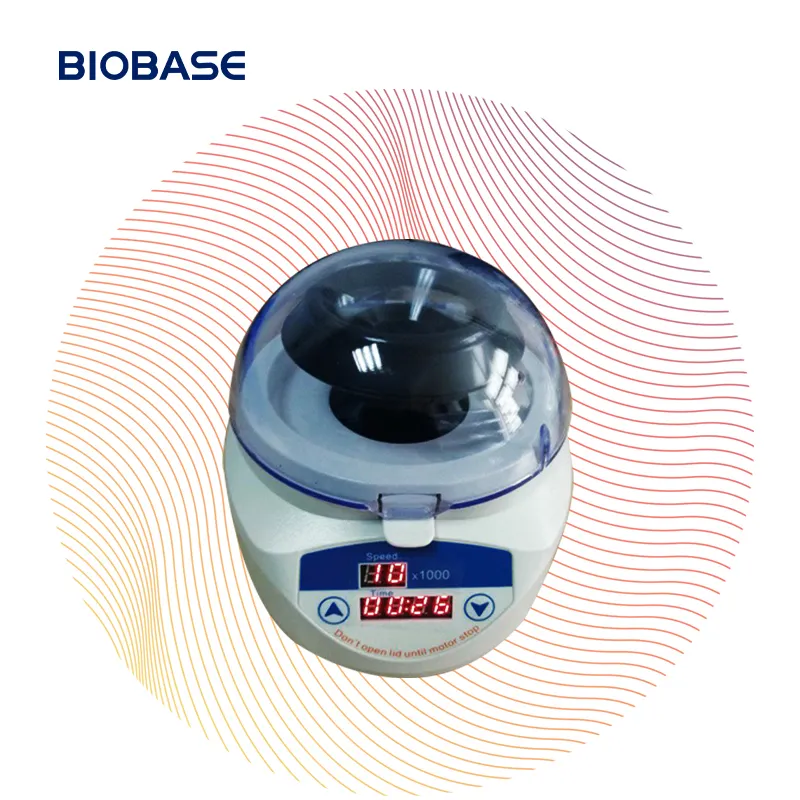 BIOBASE China Mini Centrifuge Lab Centrifuge Machine Biosafety Centrifuge With Timing Function