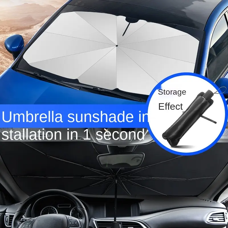 Car Sunshade Umbrella Car Umbrella Against The Sun Custom Portable Folding Car Sunshade Sunscreen Heat Insulation Umbrella