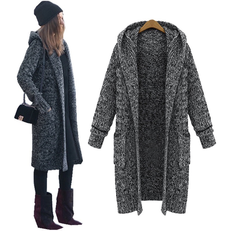 2021 hot Ladies Sweater For Winter Korean Style Fashion Thick Knit Custom Cardigan Sweater Women
