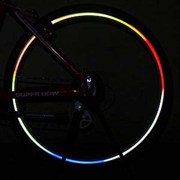 Custom Motorcycle Bicycle Warning Reflector Film Night Cycling Decal Tape Stickers Bike Reflective Sticker