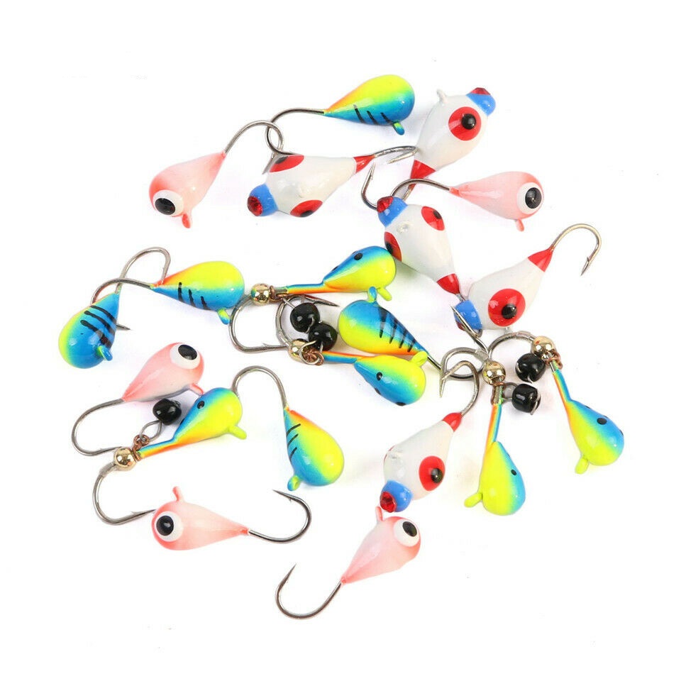 quality japan hook rain drop tungsten ice jig