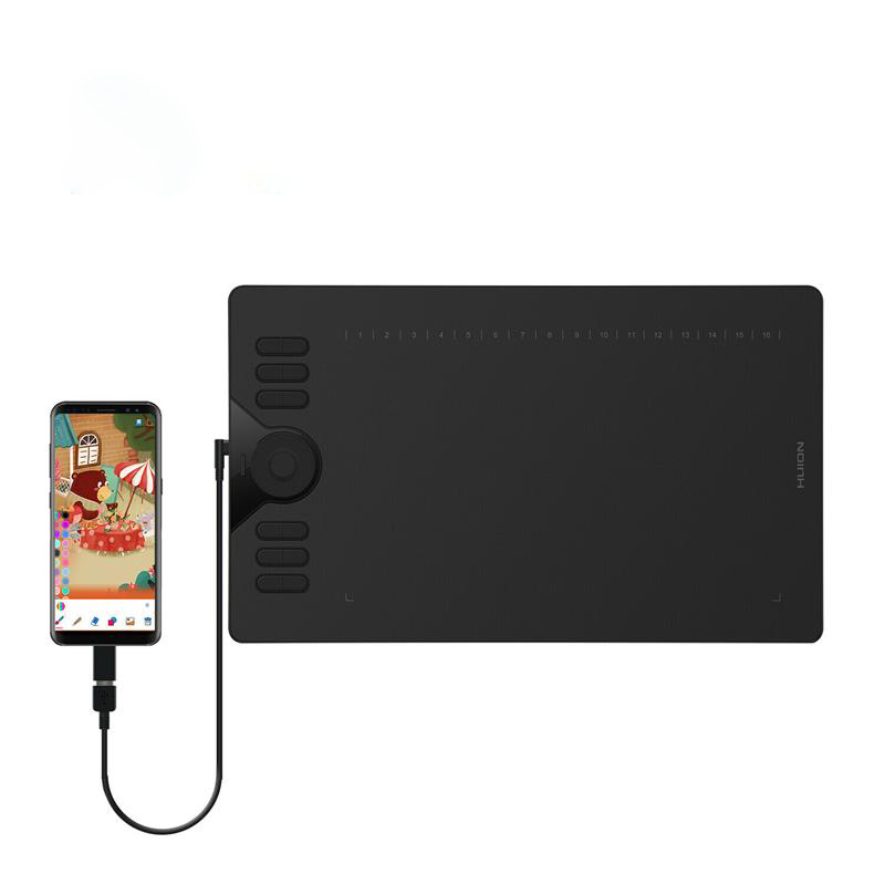 HS610 Huion профессиональная электронная ручка Компьютерные аксессуары детский графический планшет для рисования