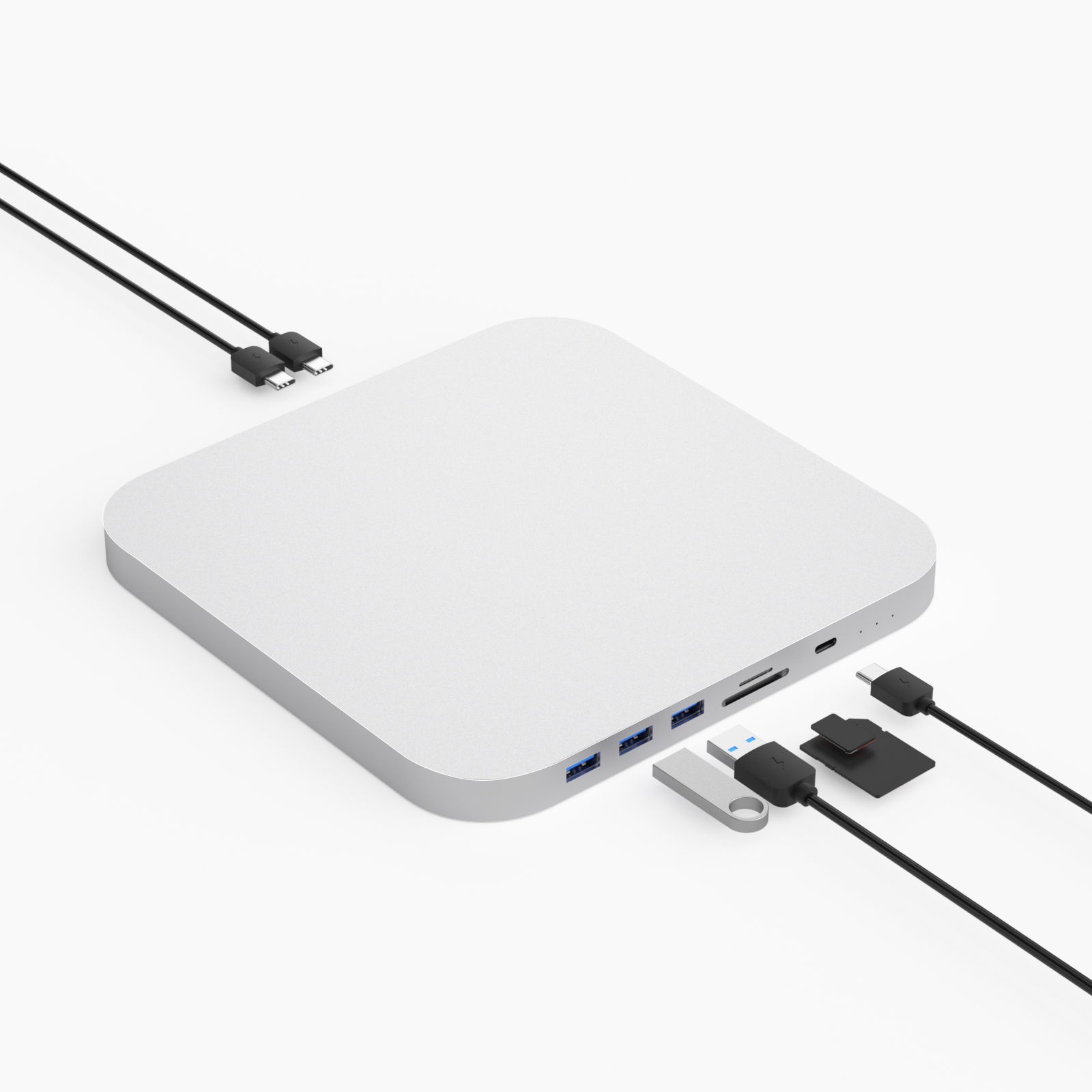 Док-станция Colorii MC25 Pro для Apple M1, с M.2 NVMe NGFF 10 Гбит/с 2,5 SATA SSD/HDD для Mac mini hub 2020 M1 chip