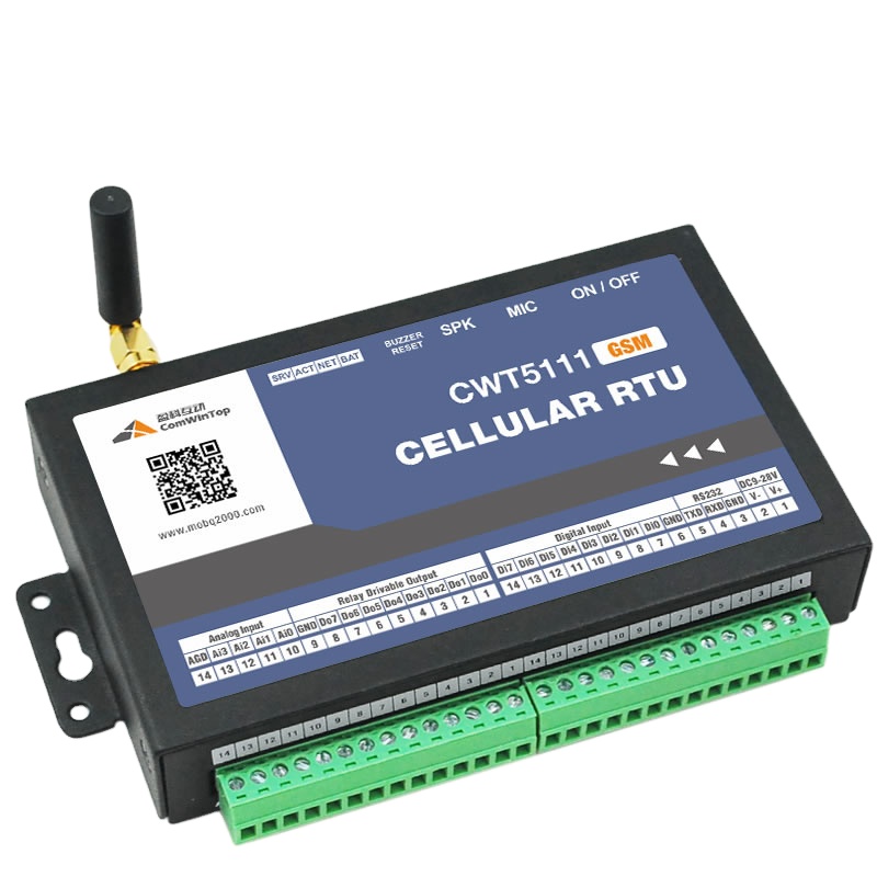 Контроллер сотовой связи CWT5111 8DI-8DO-4AI, 4-20 мА, GSM, 4G, Wi-Fi, GPRS, SMS