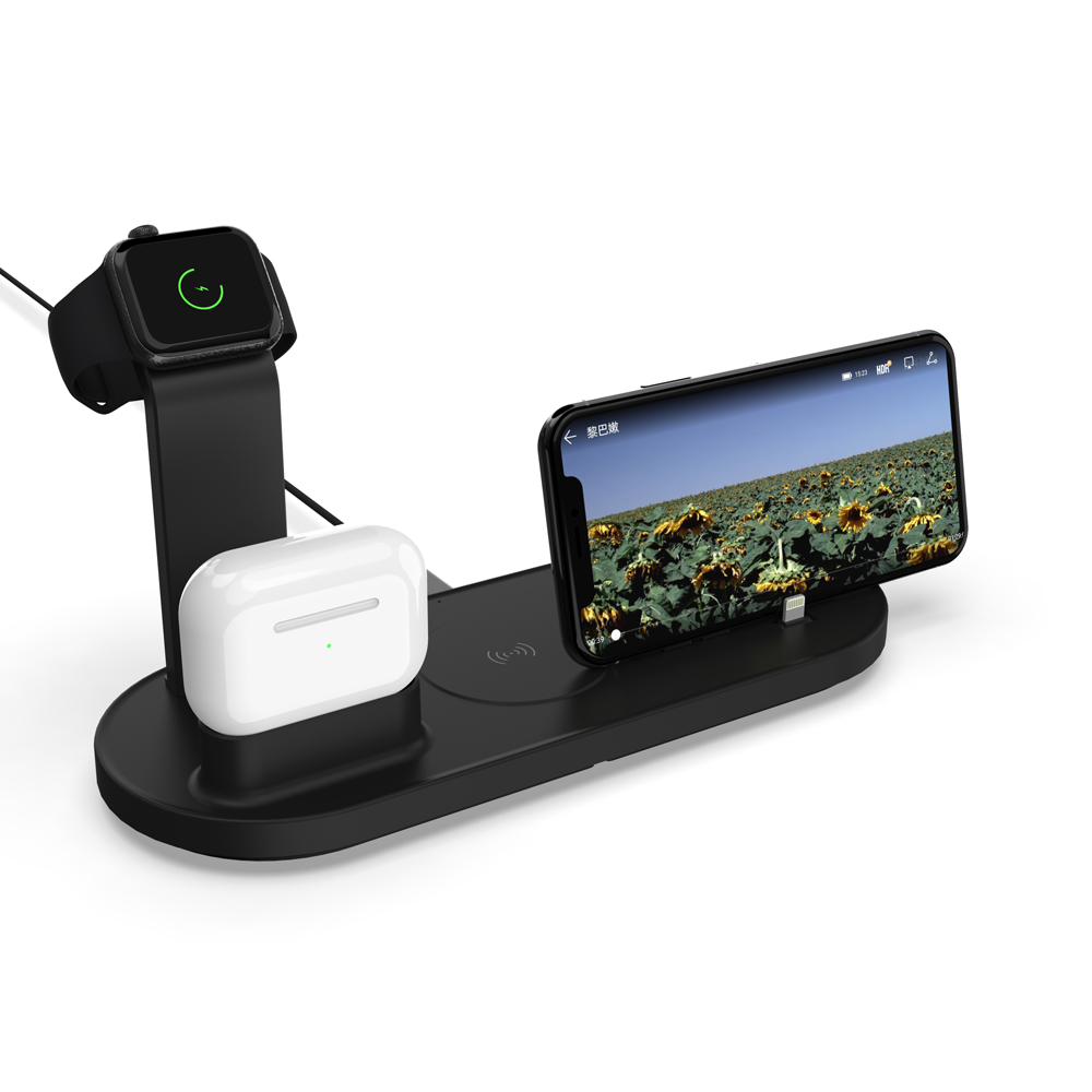 Зарядная Станция 3 в 1, 4 в 1, для apple watch 1,2,3,4,5, airpods pro 10 Вт