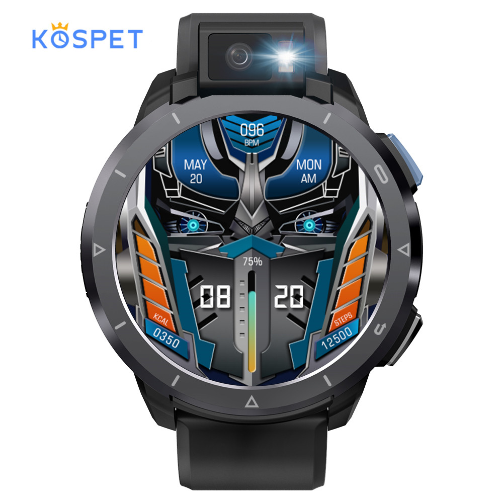 Смарт-часы Kospet Optimus 2, 4G LTE, Helio P22, 13 МП, 4 + 64 ГБ
