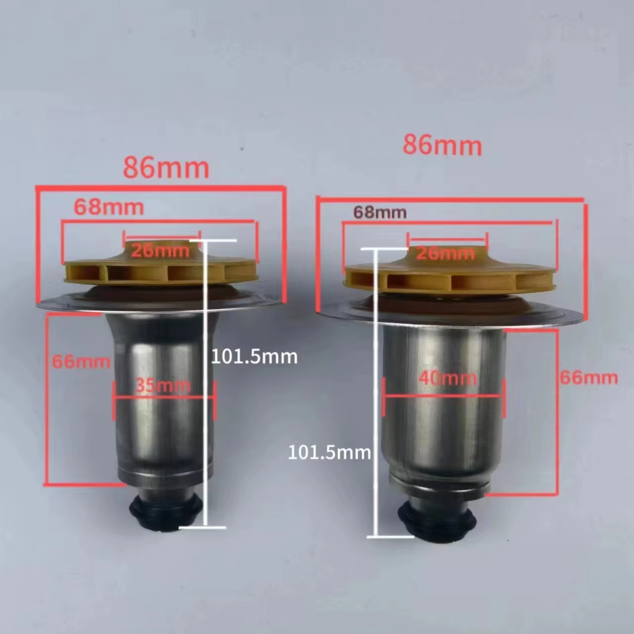 General Universal water pump rotor of gas boiler parts for many famous brand