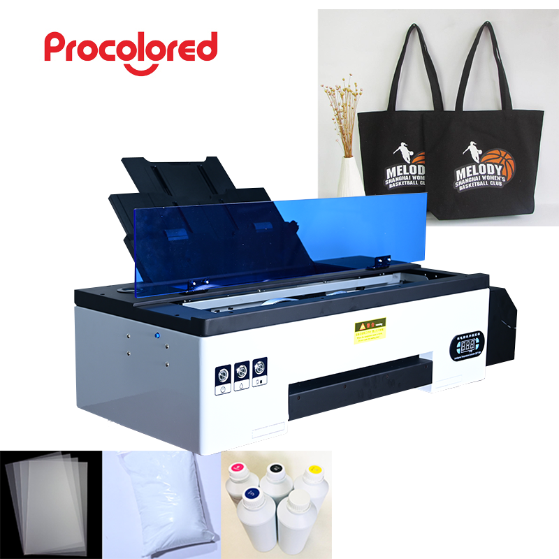 2021 New Digital A3 small T Shirt Printing Machine DTF PET film flatbed Printer for dtf