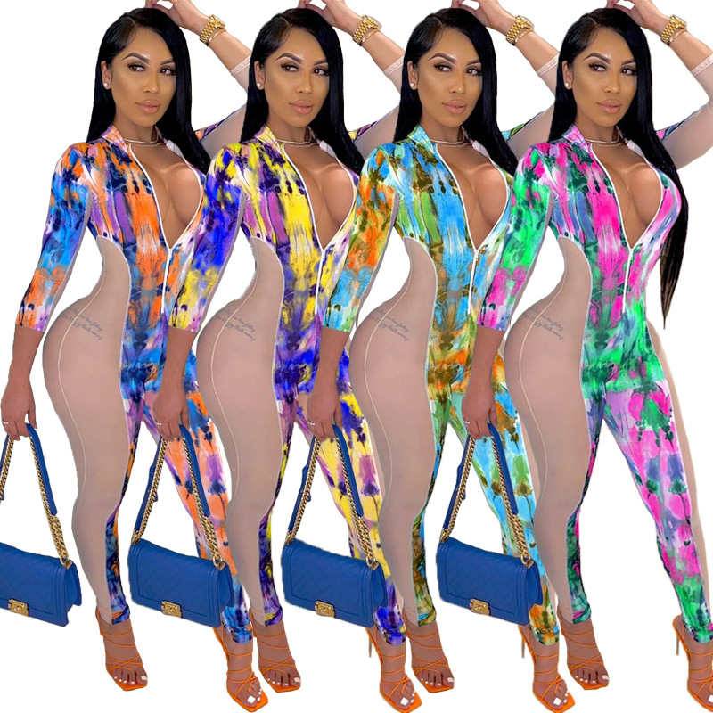 Цельный сексуальный комбинезон осень большие размеры Bodycon Летние Комбинезоны для женщин