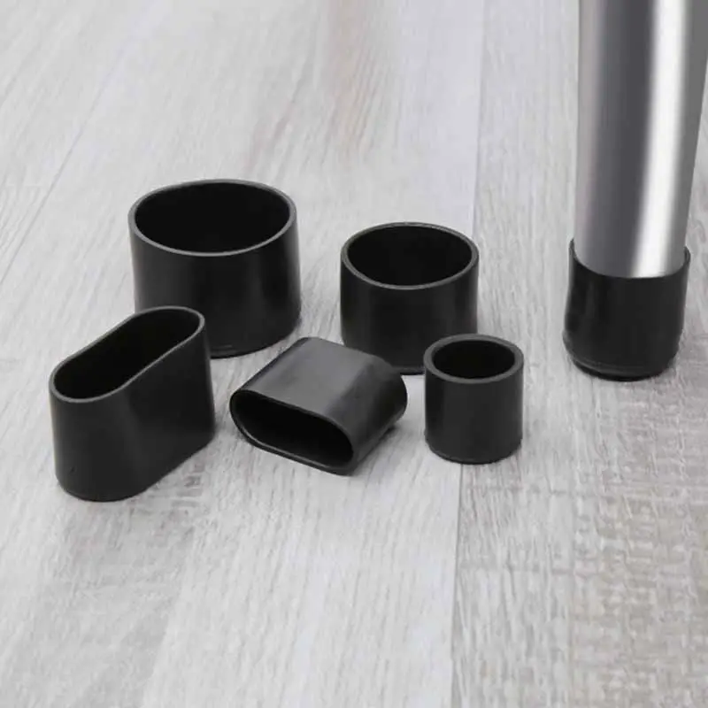 wholesale Square plastic product pipe sleeve ,Round tube rubber cover table foot cover