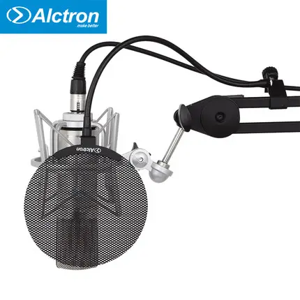 Alctron MA019B Microphone blowout preventer metal blowout prevente recording windproof pop filter