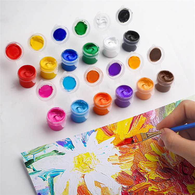 Factory Direct Sales Color Box Acrylic Paint 3ml Cheap Painting Acrylic Paint Colors