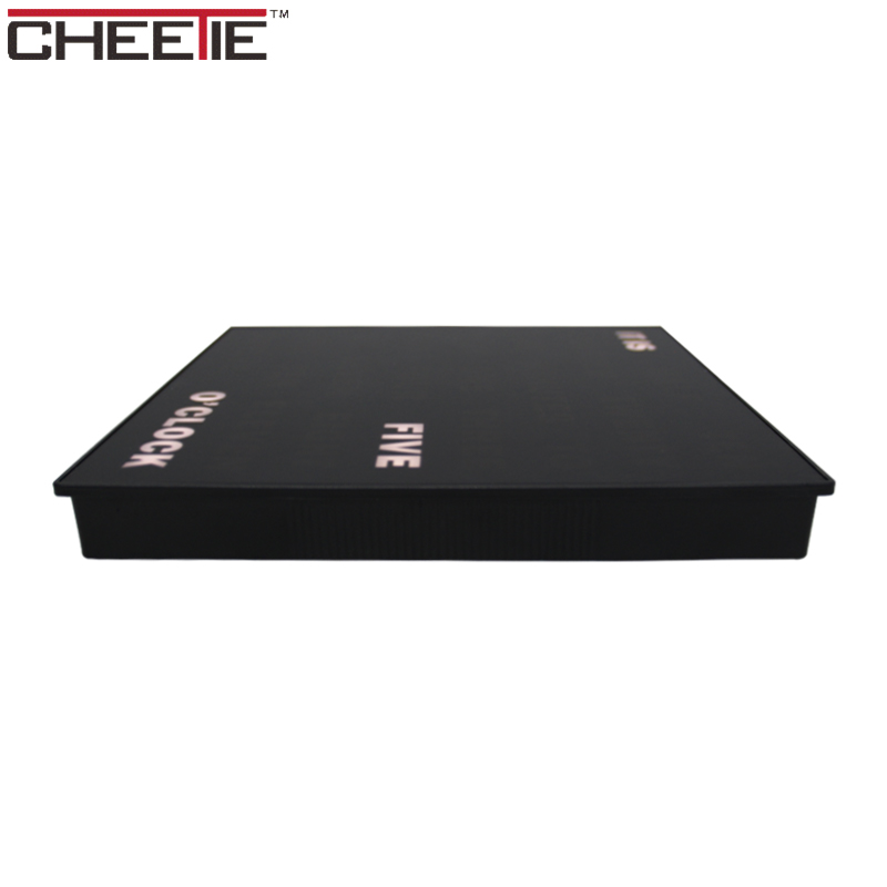 Cheetie простой дизайн декоративные текстовый дисплей настенные часы LED слово часы для дома