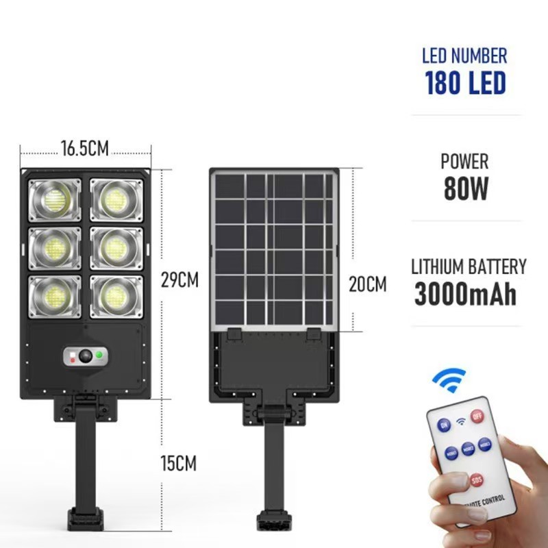 Bestselling Outdoor LED Solar Street Light Quality & Durability with ABS Body IP65 for Garden Application