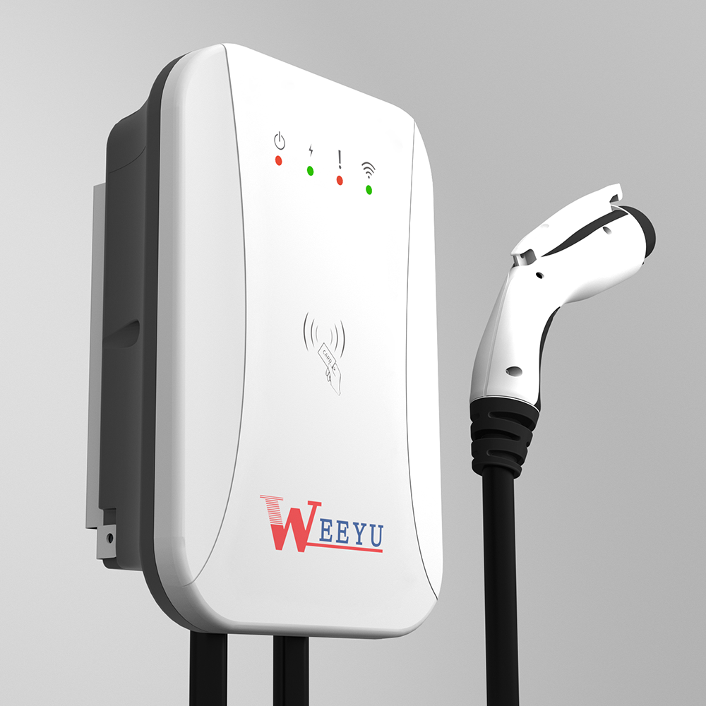 Type 2 Wall Mounted Box 7kw AC Charging Pile EV Charger for E-Mobility Charging Station